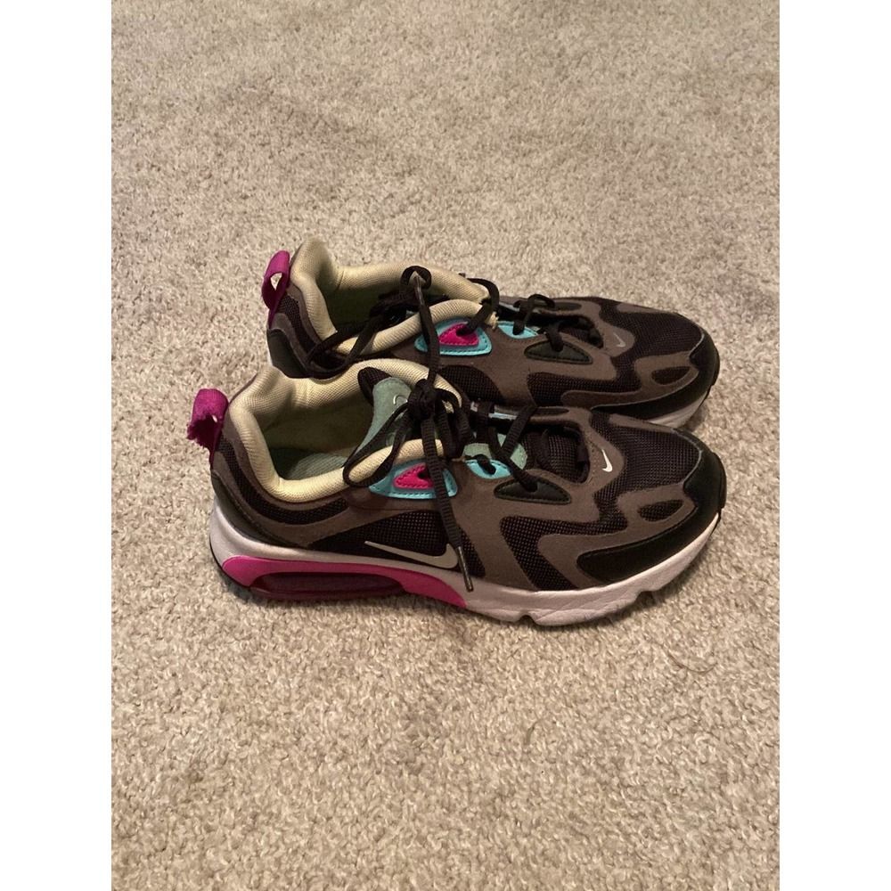 Nike Air Max 200 Kids‎ Running Shoes Black Anthracite Pink AT5627-004 Size 4.5Y